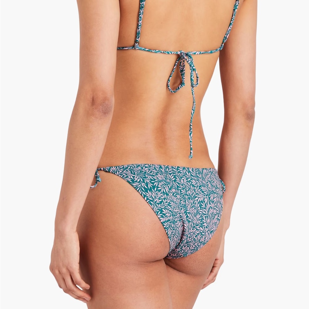 NWT- Onia- Kate Liberty-print low-rise bikini briefs; Jungle Green, Size: L